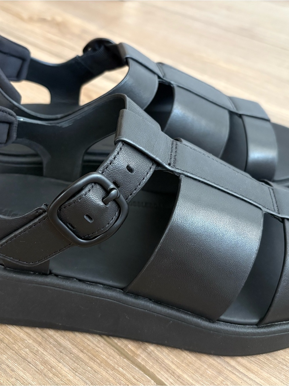 Fitflop F-Mode Leather Flatform Fisherman Sandals